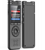 Reportofon digital voice recorder MP3, activare vocala, anulare zgomot, negru