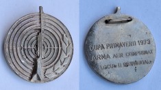 TIR - Cupa Primaverii 1973 - arma aer comprimat Locul 2 individual, Medalie