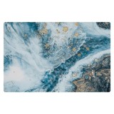 Covor de baie universal ZYTEQ&reg;️, din diatom, absorbant, antiderapant, design rulabil pentru depozitare usoara, 50x80 cm, albastru multicolor