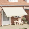 Copertină retractabilă manual, crem, 400 cm