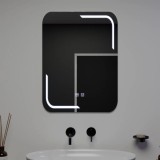 Oglinda LED Rectangulara, 60x80cm, Touch Ulrich, Sistem Dezaburire, Dimabila ModernLight Concept, Korman
