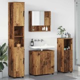 VidaXL Set de mobilier pentru baie 4 pcs Lemn vechi 61 x 35 x 64 cm 3392971