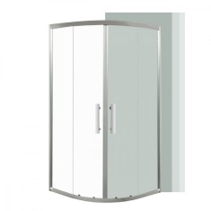 Cabină de duș curbată Spirit Clear 80x80x180 cm, fără cădiță de duș