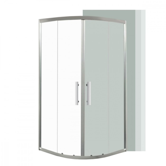 Cabină de duș curbată Spirit Clear 80x80x180 cm, fără cădiță de duș