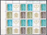Spania 1994-Regele Juan Carlos I,Noi valori,2 Serii cu Viniete, in Bloc de 4,MNH, Nestampilat