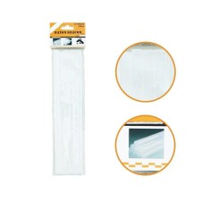 Batoane silicon 7 X 190 mm, set 6 bucati, rezerve pistol, flexibile, transparente