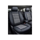 Huse scaune auto universale premium cu bancheta spate fractionata negru Cod: F3001-P45