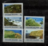 Lot 5 Timbre Insulele Pitcairn Peisaje si Locatii Geografice Adamstown Christian's Cave MNH - A688