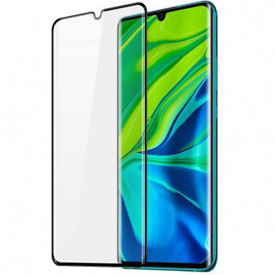 Folie Protectie Ecran Blue Star pentru Xiaomi Mi Note 10, Sticla securizata, Full Face, Edge Glue, 5D, Neagra foto