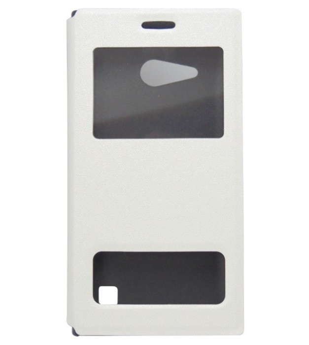 Husa tip carte cu stand alba (cu decupaj frontal) pentru Nokia Lumia 730 / Lumia 735 / Lumia 735 Dual SIM