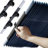 Parasolar Pliabil pentru Geam Auto, Tip Armonică, 150 x 65 cm, Negru