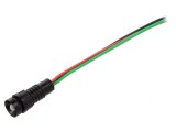 Lampă LED Control Roșu/Verde 230V &Oslash;11mm IP40