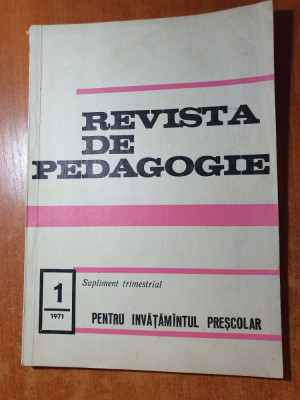 revista de pedagogie nr.1/1971 foto