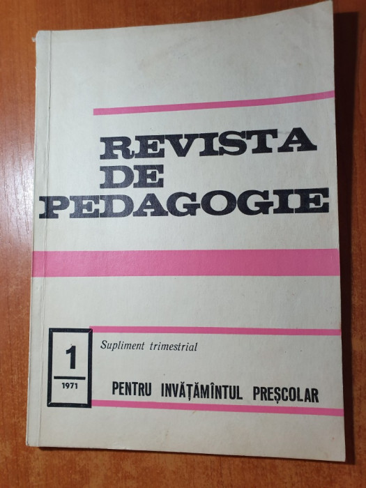 revista de pedagogie nr.1/1971