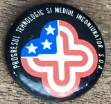 QW9 N9 56 - Insigna - tematica tehnica - Progresul tehnologic si mediul inconjurator - SUA