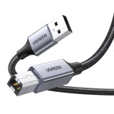 CABLU USB Ugreen, &quot;US369&quot; USB 2.0 (T) la USB Tip B (T), pentru imprimanta, 3m, braided, negru, &quot;80804&quot; (timbru verde 0.08 lei) - 6957303888047