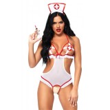 Costum Body Asistenta medicala, Leg Avenue, Naughty Nurse, S-L