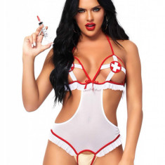 Costum Body Asistenta medicala, Leg Avenue, Naughty Nurse, S-L