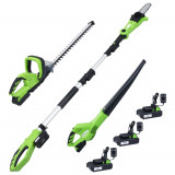 Set unelte electrice fara fir, 3 piese, cu &icirc;ncarcatoare&amp;baterii GartenMobel Dekor