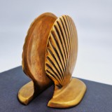 Sejere din Alama Lucrata manual Suporturi Carti forma Scoica mid century modern