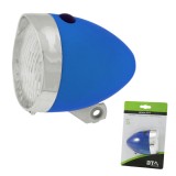 Far Bicicleta LED Albastru, 3 LED, Baterii AAA, Clasic, Accesorii Biciclete