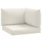 Perne de paleti, 3 buc., melanj crem, material textil