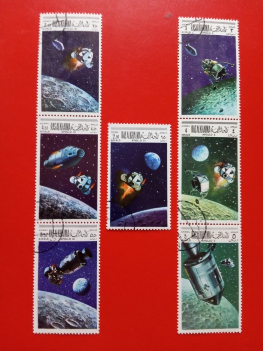 RAS AL KHAIMA, SPACE - 7 VALORI ȘTAMPILATE
