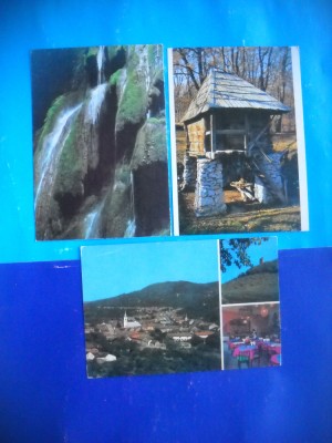 HOPCT LOT 2439 ASPECTE DIN..JUD-CARAS SEVERIN-3 CARTI POSTALE-NECIRCULATE foto