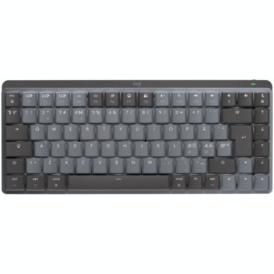 LOGITECH MX Mechanical Mini for Mac Minimalist Wireless Illuminated Keyboard - SPACE GREY - US INTL - 2.4GHZ/BT - N/A - EMEA - TACTILE &amp;quot;920-010837&amp;quot; (t foto