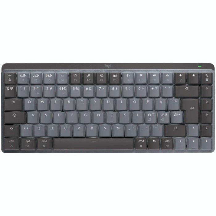 LOGITECH MX Mechanical Mini for Mac Minimalist Wireless Illuminated Keyboard - SPACE GREY - US INTL - 2.4GHZ/BT - N/A - EMEA - TACTILE &quot;920-010837&quot; (t