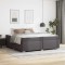 Cadru de pat Gri 200 x 200 cm Piele artificială