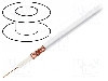 Cablu coaxial, RG59-flex, 1m, ecranat, 75&amp;Omega;, TASKER, RG59, FLEX WHITE, T155991 foto