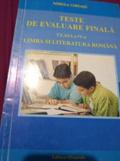 TESTE DE EVALUARE FINALA CLASA IV LA LIMBA ROMANA