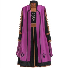 Costum complet 3 piese Anna Frozen 2/regatul de gheata- rochie+colanti+pelerina foto