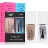 Nails Inc. Gimme Strength &amp; Better On Top set de lacuri de unghii