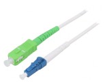 Patch cord fibră OS2 LC/UPC-SC/APC 5m alb, Goobay