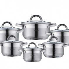 Set oale inox 12 piese Bohmann, Inductie, PREMIUM, Austria