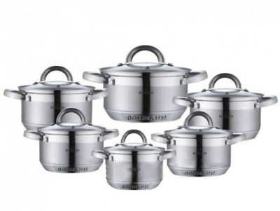 Set oale inox 12 piese Bohmann, Inductie, PREMIUM, Austria foto