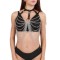 Harness Chain Chest, Piele Ecologica, Negru, S-L, Mokko Toys