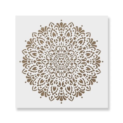 Sablon 200x200x0.7mm Harmony Mandala Refolosibil, model MXSP7011, 40 x 40 cm foto