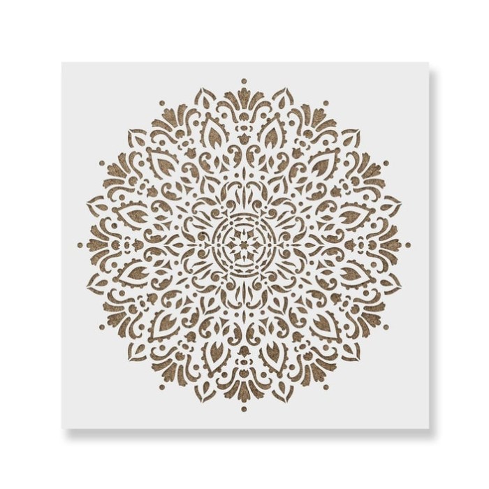 Sablon 200x200x0.7mm Harmony Mandala Refolosibil, model MXSP7011, 40 x 40 cm