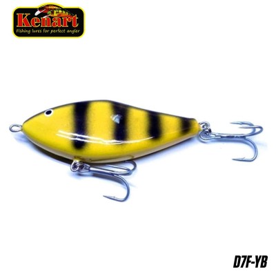 Vobler Kenart Dancer Floating 7cm 18gr Yellow Black 1buc foto