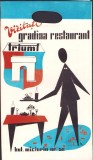 PG5 Pungă din h&acirc;rtie cu reclamă la grădina și restaurantul &bdquo;Triumf&rdquo; și Casa de comenzi &bdquo;Unic&rdquo; din București, perioada comunistă