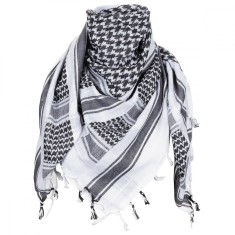 Shemagh negru alb esarfa arab, 115 x 110 cm, 100% bumbac MFH OutsideGear Venture foto