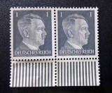 Germania (Deutsches Reich) 1941/1944 - Pereche Orizontală "Hitler" (1 Pfennig) MNH - Cod: -TG1