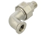 Cot 90&deg; dublu conector tată-mamă conic G316 GEBO 6098-014