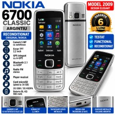 Telefon Nokia 6700 classic argintiu reconditionat