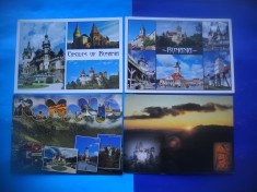 HOPCT LOT 2111 TURISM IN ROMANIA -4 CARTI POSTALE-NECIRCULATE