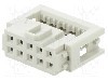 Conector IDC, {{Numarul de pini}} pini, pas pini {{Pas pini}}, HARTING - 09185106813