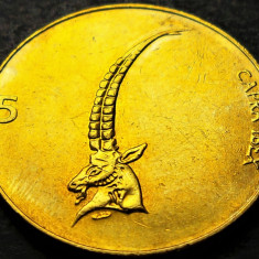 Moneda 5 TOLARI / TOLARJEV - SLOVENIA, anul 1997 * cod 2053 C
